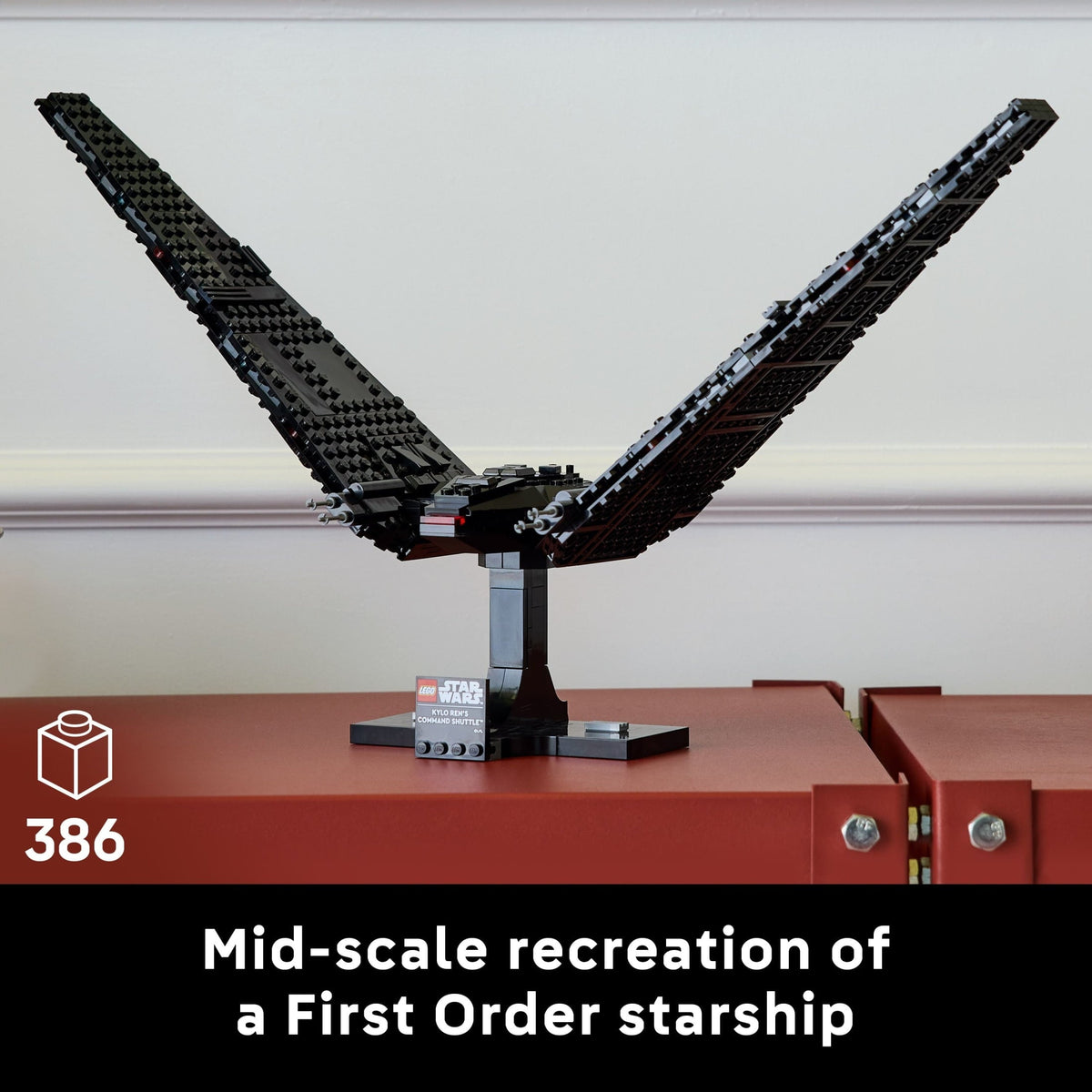 LEGO Star Wars Kylo Ren’s Command Shuttle - Model Starship Building Kit For Adults 18+ - DIY Collectible Building Set - Gift for Birthdays - 75406