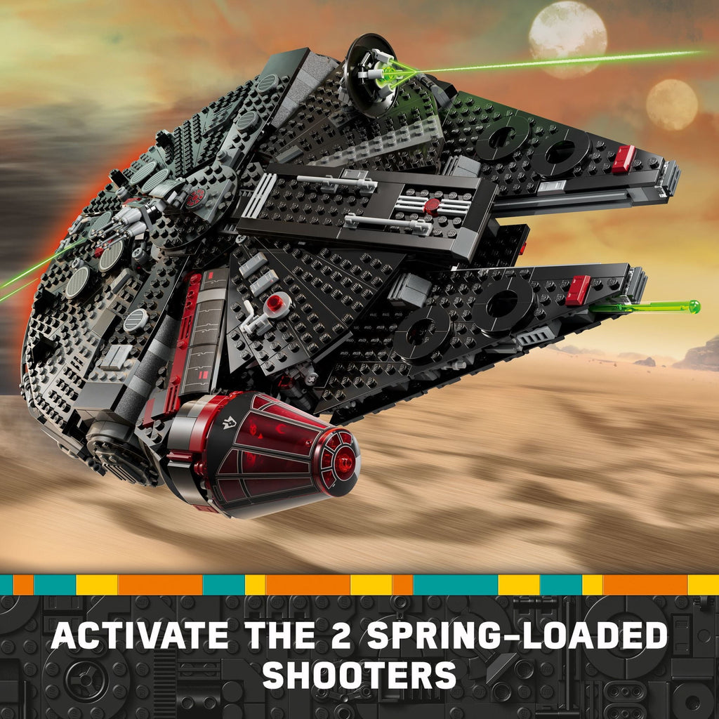 LEGO Star Wars The Dark Falcon Building Set, Star Wars Toy with 8 Minifigures, Birthday Gift for Kids, 75389