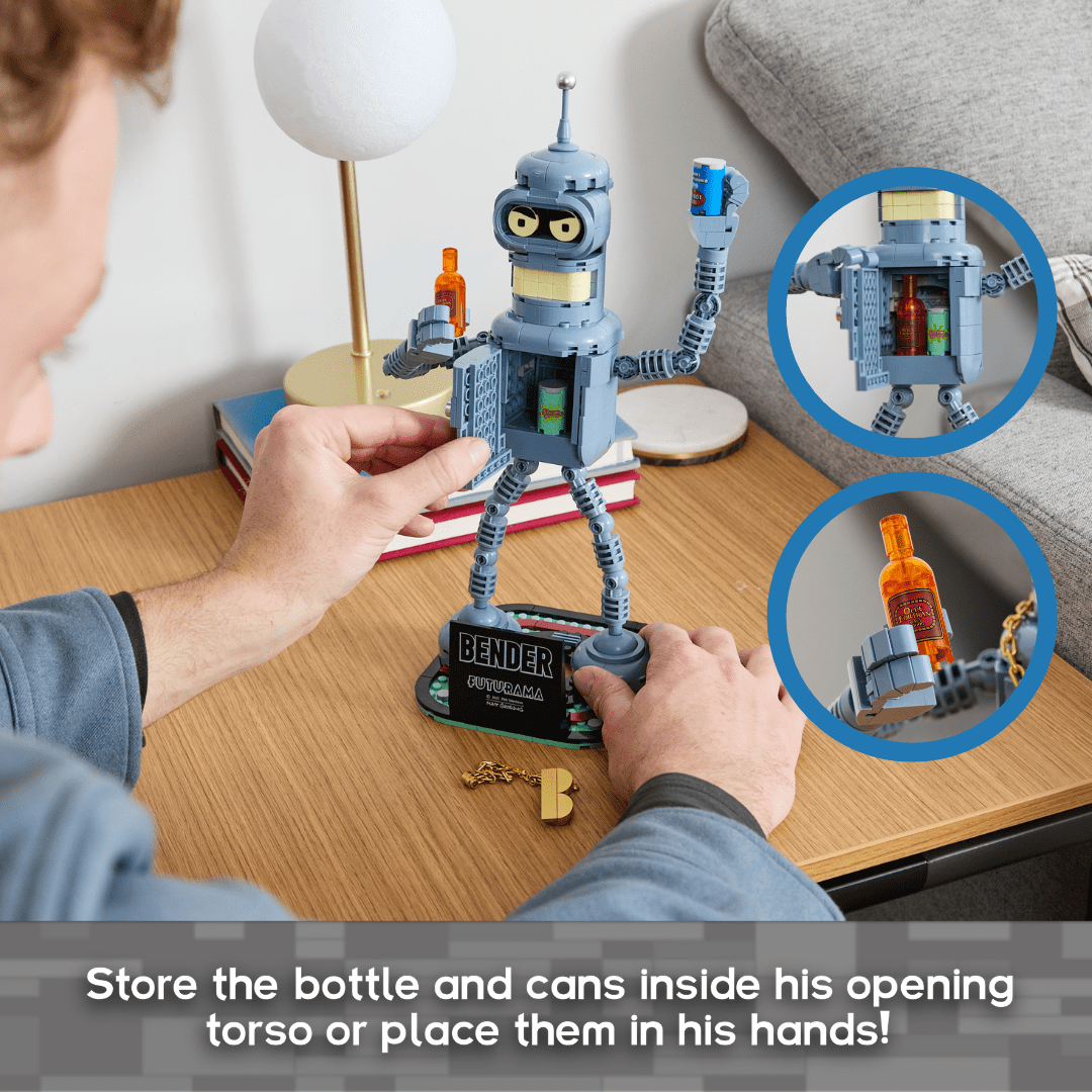Brickcraft Futurama Bender Collectible Building Kit (396-Piece Set) Age 8+