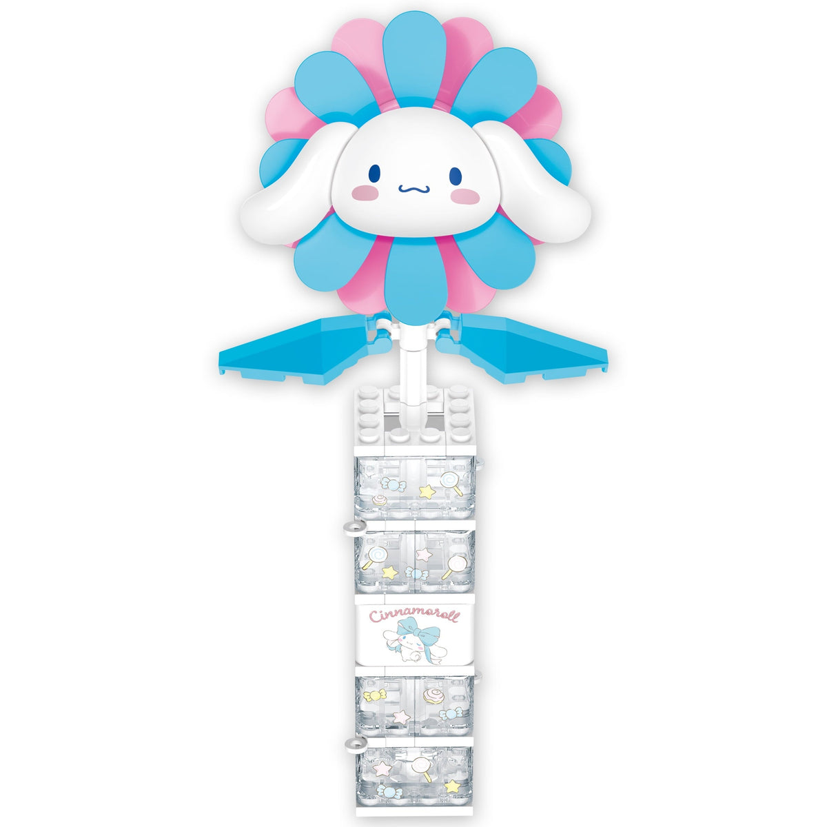 Brickcraft Cinnamoroll Flower & Vase (122 plastic pcs) â€?Sanrio Building Kit, Floral Décor & Modular Bouquet for Cute Home Display for Him or Her