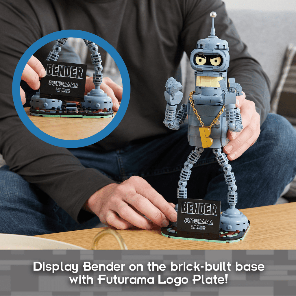 Brickcraft Futurama Bender Collectible Building Kit (396-Piece Set) Age 8+