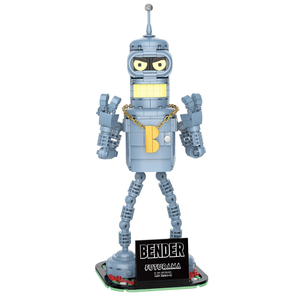 Brickcraft Futurama Bender Collectible Building Kit (396-Piece Set) Age 8+