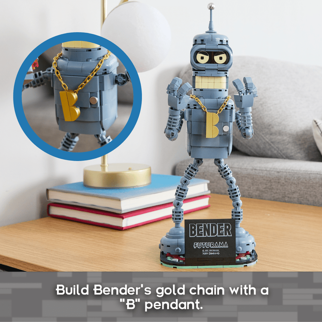 Brickcraft Futurama Bender Collectible Building Kit (396-Piece Set) Age 8+
