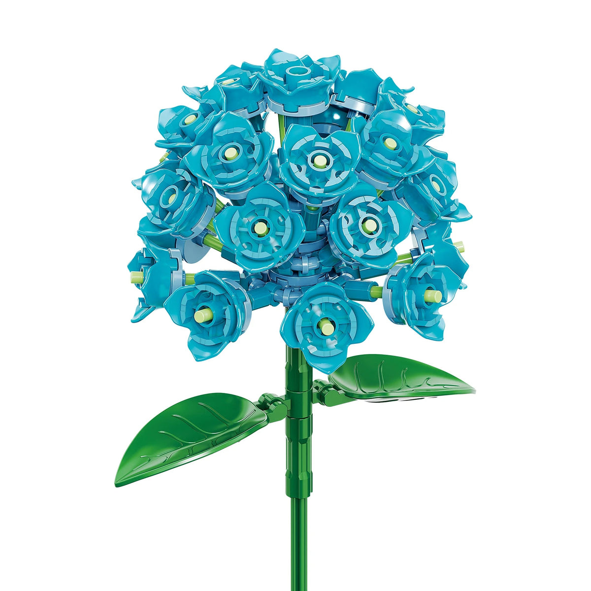Brickcraft Bricktanicals Hydrangea Building Kit (121- Plastic Piece Set), Artificial Flower Craft, Gift for Him and Her