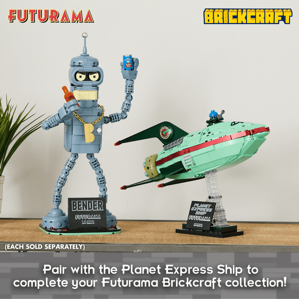 Brickcraft Futurama Bender Collectible Building Kit (396-Piece Set) Age 8+